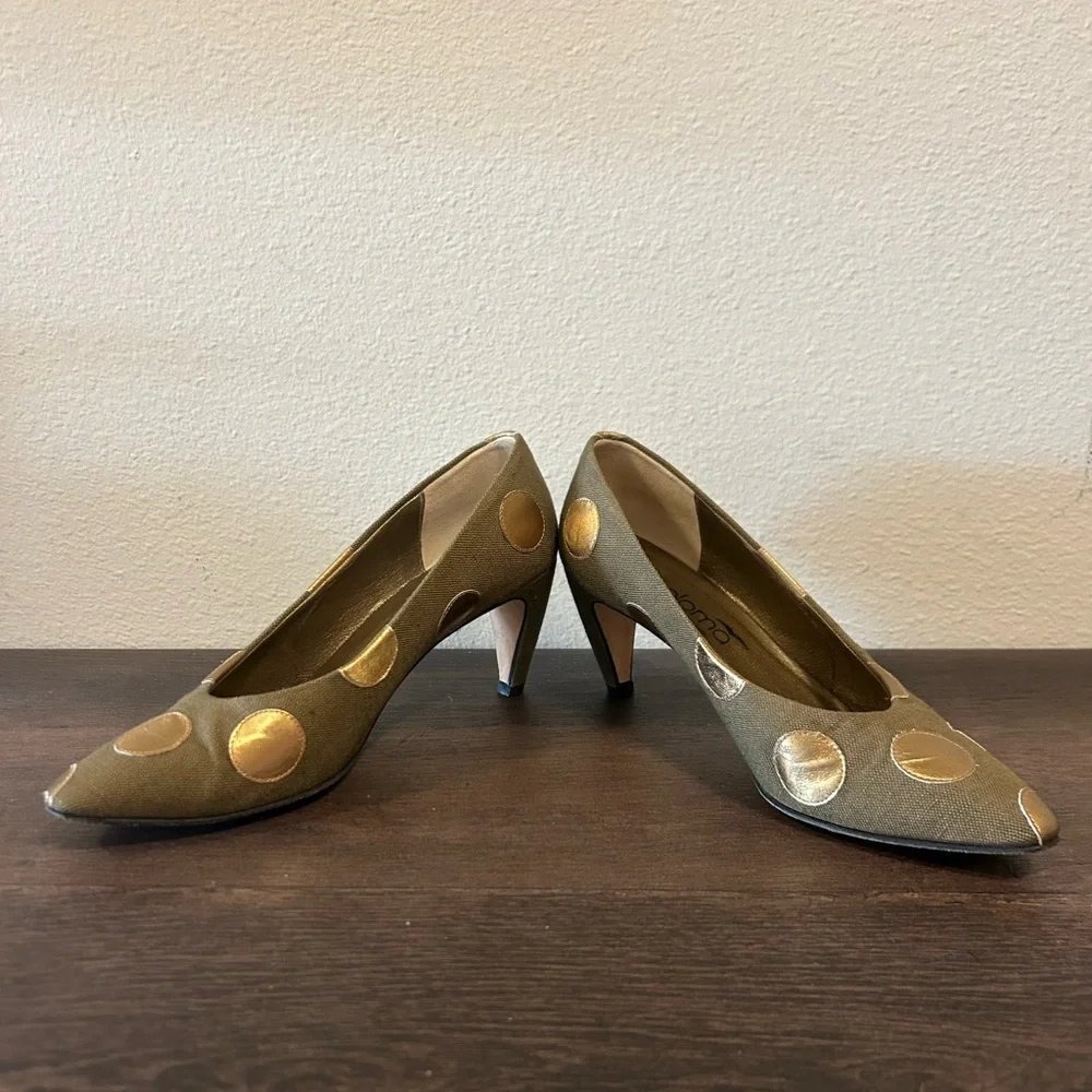 Vintage Paloma Polka Dot Heels